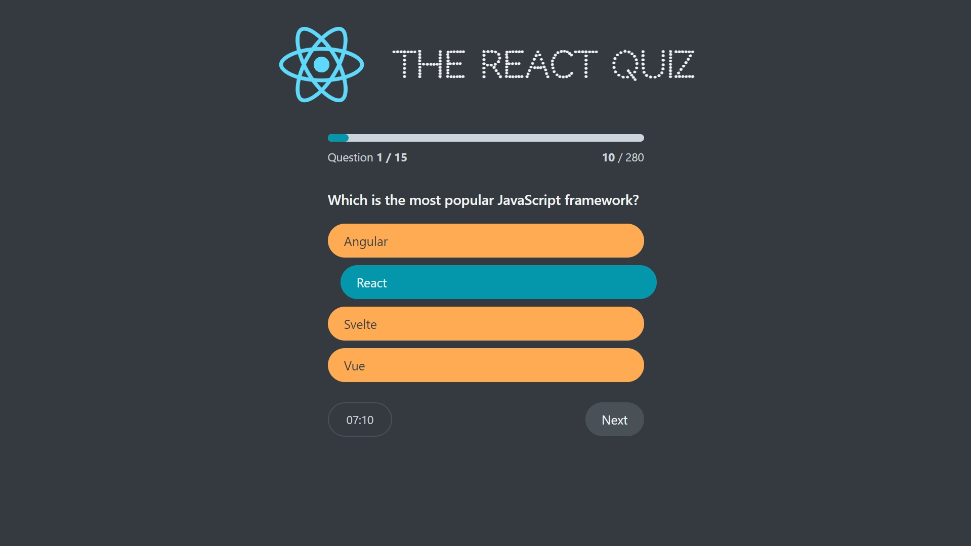 React Quiz-image
